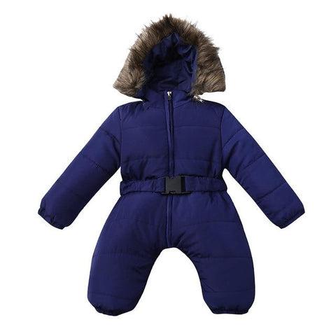 Image of Little Bumper Children Clothes Blue / 3M / United States Overalls Long Sleeve Hooded Outerwear