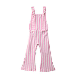 Little Bumper Children Clothes D / 24M / United States Stripe Romper Bell-Bottom Pants