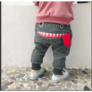 Little Bumper Children Clothes Gray / 12M / United States Shark Tongue Harem Pants for Kids