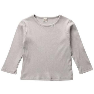 Little Bumper Children Clothes Gray / 18M / United States Long Sleeve Knitted T-Shirts