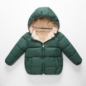 Little Bumper Children Clothes Green / 24M Children's Fleece Winter Coat