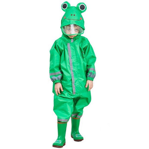 Little Bumper Children Clothes Green / 3T Kids Waterproof Rain Jumpsuit