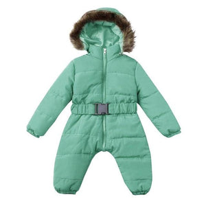 Little Bumper Children Clothes Green / 6M / United States Overalls Long Sleeve Hooded Outerwear