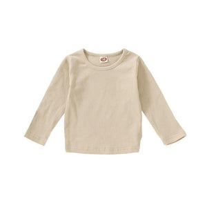 Little Bumper Children Clothes Khaki / 18M / United States Long Sleeve Knitted T-Shirts