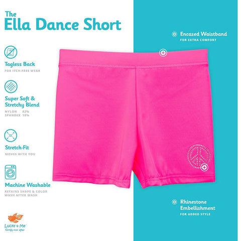 Image of Little Bumper Children Clothes Lucky & Me The Ella Dance Short for Girls 3 Pcs Size 9/10