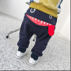 Little Bumper Children Clothes Navy / 12M / United States Shark Tongue Harem Pants for Kids