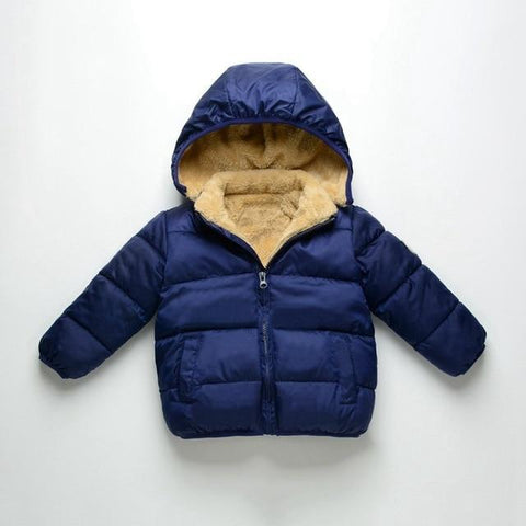 Image of Little Bumper Children Clothes navy / 24M Children's Fleece Winter Coat
