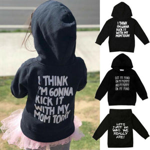 Little Bumper Children Clothes Novelty Printed Long Sleeve Hoodie