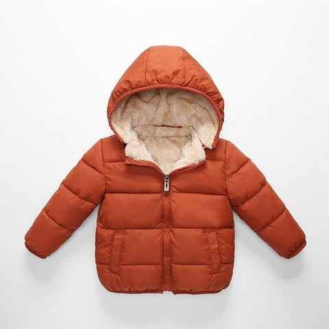 Image of Little Bumper Children Clothes Orange / 24M Children's Fleece Winter Coat