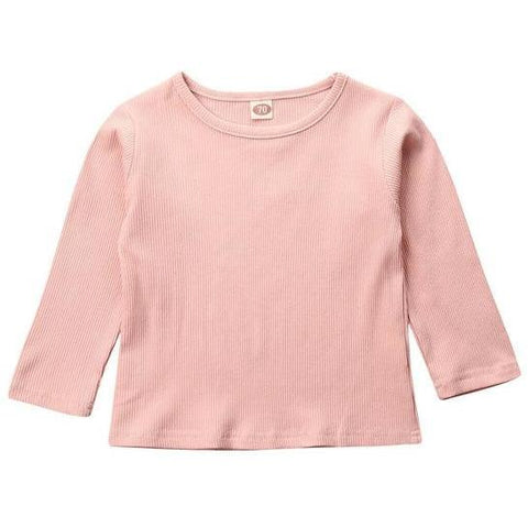 Image of Little Bumper Children Clothes Pink / 18M / United States Long Sleeve Knitted T-Shirts