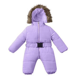 Little Bumper Children Clothes Purple / 3M / United States Overalls Long Sleeve Hooded Outerwear