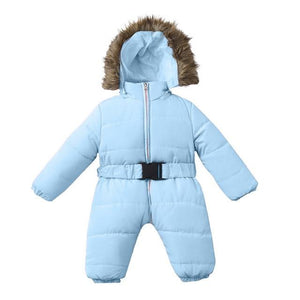 Little Bumper Children Clothes Sky Blue / 3M / United States Overalls Long Sleeve Hooded Outerwear