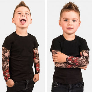 Little Bumper Children Clothes Tattoo Printed Sleeve Floral T-shirt