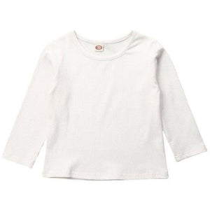Little Bumper Children Clothes White / 18M / United States Long Sleeve Knitted T-Shirts