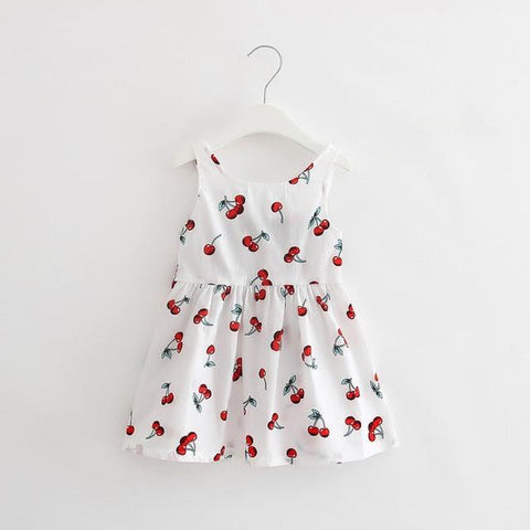 Image of Little Bumper Children Clothes white / 5 Knitted Chiffon Girl Dress