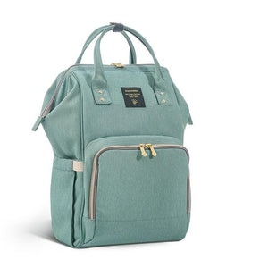 Little Bumper Diaper Bag Green USB / United States Large  Nursing Travel Diaper Backpack