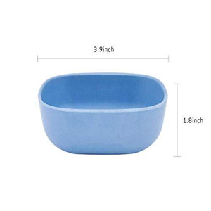 Little Bumper Feeding 4pcs Small Serving Bamboo Bowls for Kids and Babies