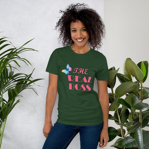 Image of Little Bumper Forest / S The Real Boss Short-Sleeve Unisex T-Shirt