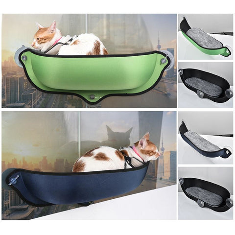 Image of Little Bumper Fur Babies Cat Window Hammock With Strong Suction Cups