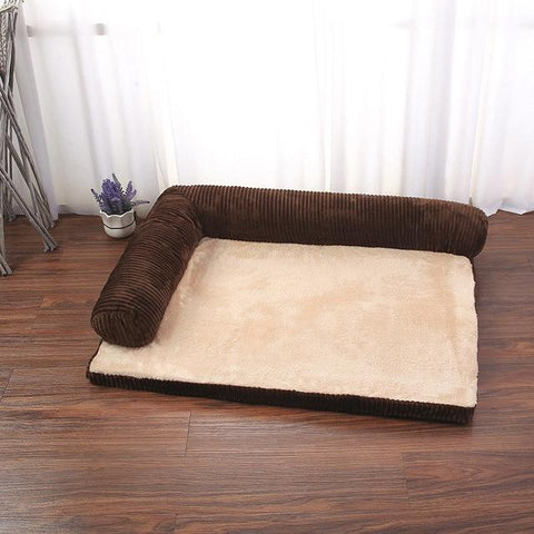 Image of Little Bumper Fur Babies Cholocate / M(68x53cm) / United States Soft Pet Bed for Cats or Dogs