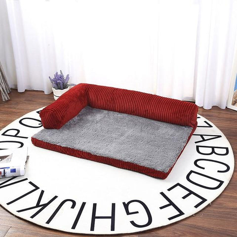 Image of Little Bumper Fur Babies Red / M(68x53cm) / United States Soft Pet Bed for Cats or Dogs