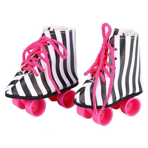 Image of Little Bumper Girl Shoes NO.3 / United States Pink Doll Handmade Skate Shoes