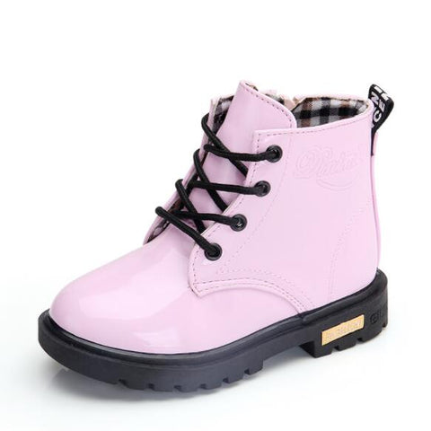 Image of Little Bumper Girl Shoes Pink / 1 Children Leather Boots