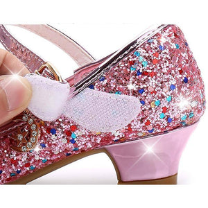 Little Bumper Girl Shoes Princess Girls Glitter High Heel Shoes
