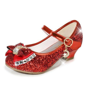 Little Bumper Girl Shoes Red / 28 / United States Princess Girls Glitter High Heel Shoes
