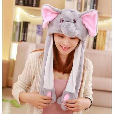Image of Little Bumper Girls Clothes 13 / United States / 30x50cm Girls Animal Jumping Ear Hats