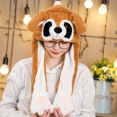 Image of Little Bumper Girls Clothes 20 / United States / 30x50cm Girls Animal Jumping Ear Hats