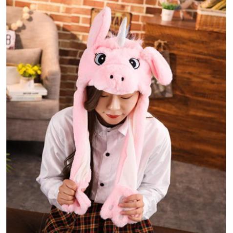 Image of Little Bumper Girls Clothes 7 / United States / 30x50cm Girls Animal Jumping Ear Hats