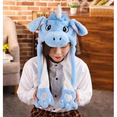 Image of Little Bumper Girls Clothes 8 / United States / 30x50cm Girls Animal Jumping Ear Hats