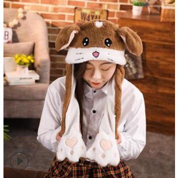 Image of Little Bumper Girls Clothes 9 / United States / 30x50cm Girls Animal Jumping Ear Hats