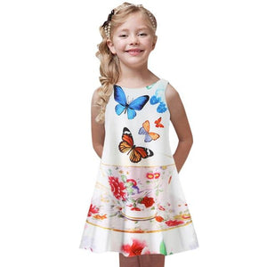 Little Bumper Girls Clothes B / 8 / United States Party Printed Girl Dress