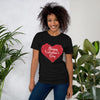 Little Bumper Girls Clothes Black / XS Happy Valentines Day Short-Sleeve Unisex T-Shirt