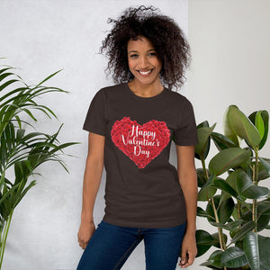 Little Bumper Girls Clothes Brown / S Happy Valentines Day Short-Sleeve Unisex T-Shirt