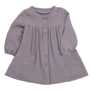 Little Bumper Girls Clothes C / 3-4 Years / United States Long Sleeve  Loose Dress
