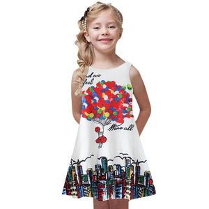 Little Bumper Girls Clothes D / 6 / United States Party Printed Girl Dress