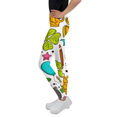 Image of Little Bumper Happy St. Patrick's Day Youth Leggings