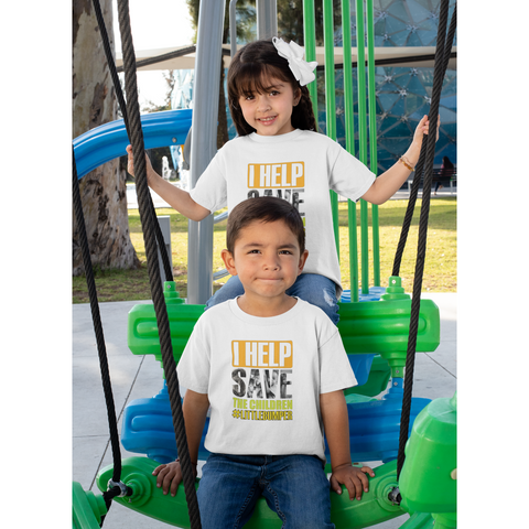 Image of Little Bumper I Help Save the Children Youth Short Sleeve T-Shirt