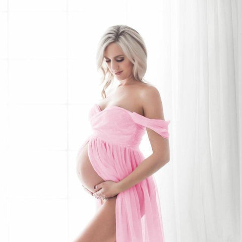 Image of Little Bumper Kids & Babies - Mother & Kids - Girls' Clothing Light Pink / XL / United States Maxi Maternity Dress