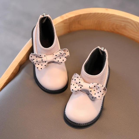 Image of Little Bumper Kids Shoes BG / 23 / United States Soft Leather  Round Toe Flat Rubber Shoes