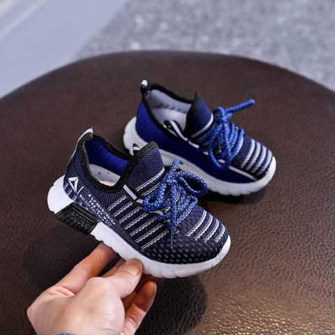 Image of Little Bumper Kids Shoes Blue / 21 (Insole 13.5CM) Breathable Children's Non-slip Soft Sneakers