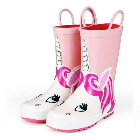 Image of Little Bumper Kids Shoes Cute Unicorn / 5 / United States Cute Unicorn Printed Rain Boots