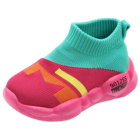 Image of Little Bumper Kids Shoes Green / 6.5 / United States Toddler Mesh Soft Sole Shoe