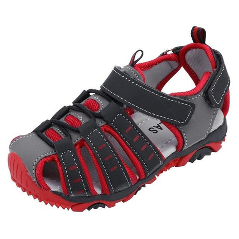 Image of Little Bumper Kids Shoes Red / 6 / United States Children Closed Toe Sandal
