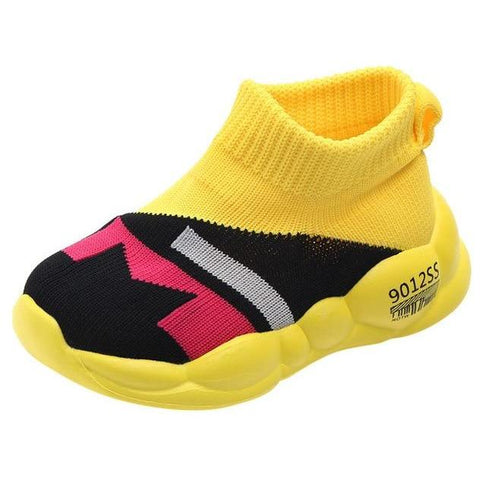Image of Little Bumper Kids Shoes Yellow / 6.5 / United States Toddler Mesh Soft Sole Shoe