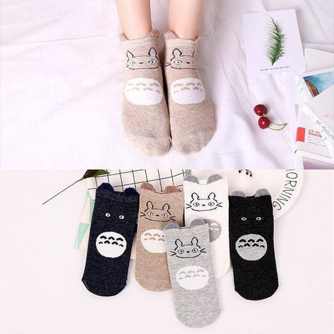 Image of Little Bumper Kids Socks XG29 / 5Pairs(for6-12years) / United States Kids Soft Cotton Seamless Ankle Socks - 5 Pairs