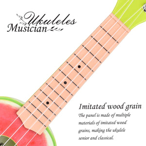 Little Bumper Kids Toys 21" Watermelon Ukulele Toy for Boys & Girls with Tutorial